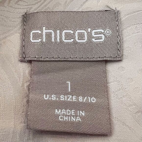 Chico's Size Medium Paisley Button-Up Blouse - Picture 4 of 8